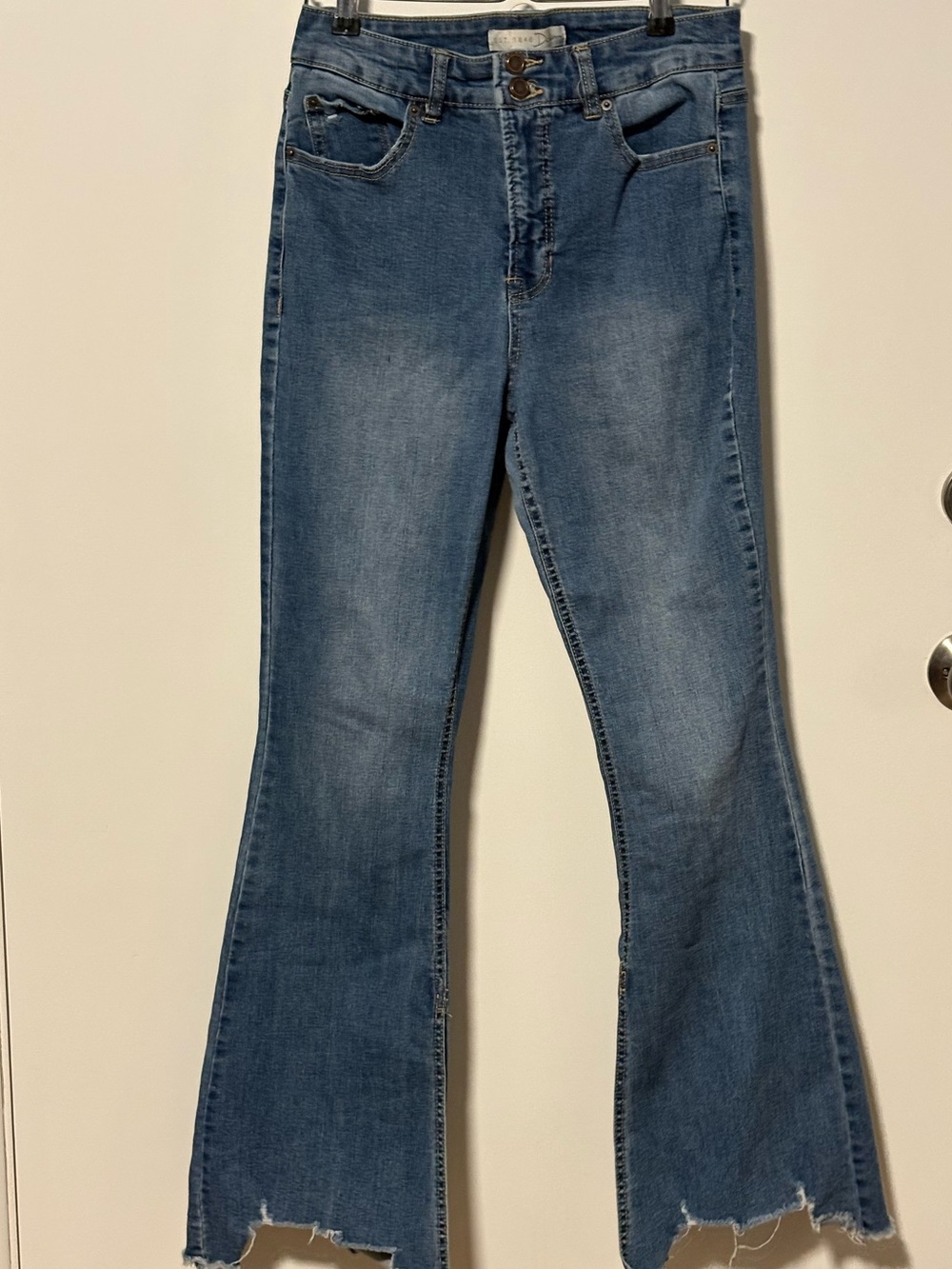 Women’s Blue High-Rise Flared Jeans